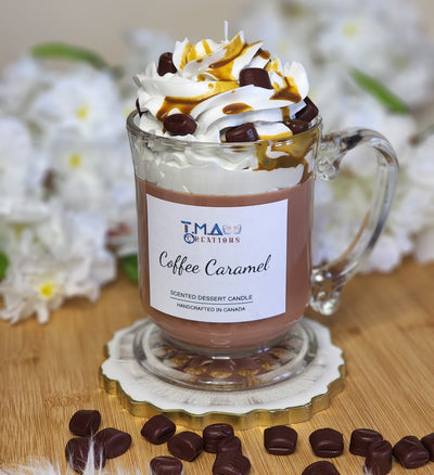 "Coffee Caramel" Dessert Candle