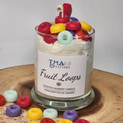 "Fruit Loops" Cereal Candle