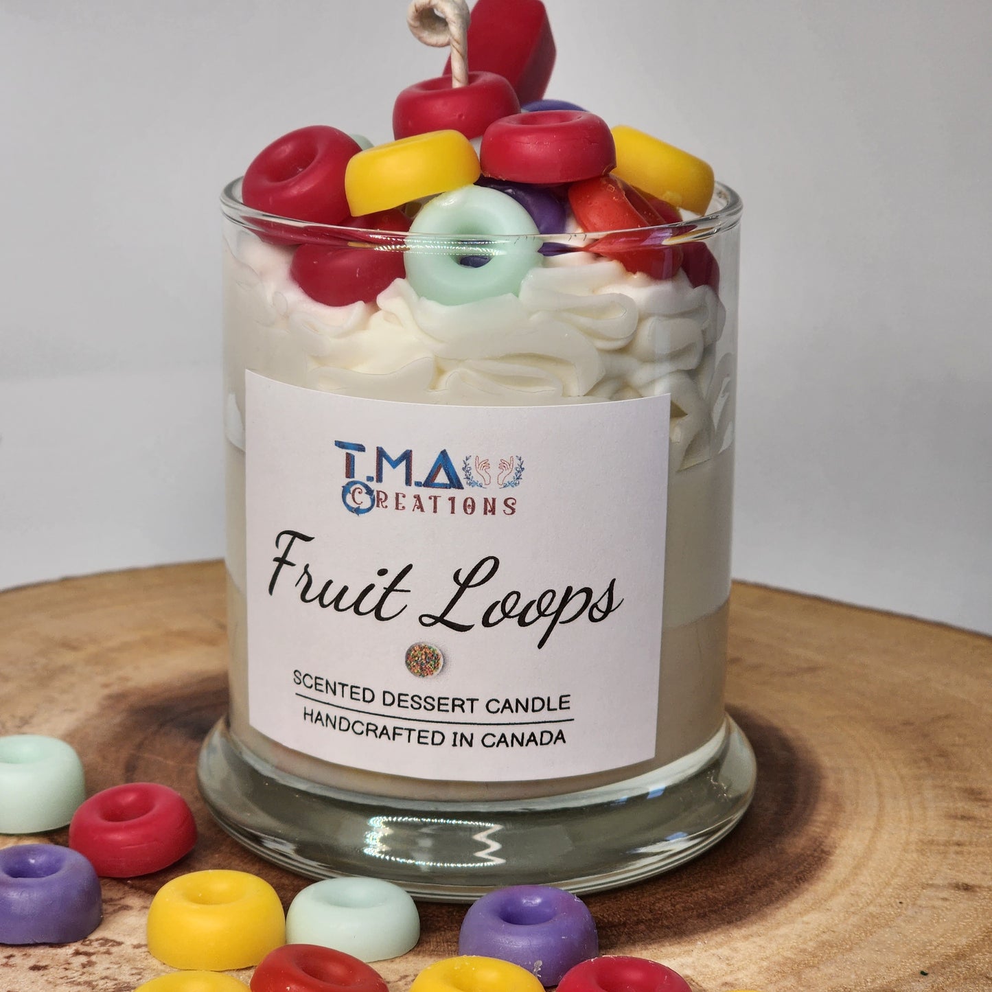 "Fruit Loops" Cereal Candle